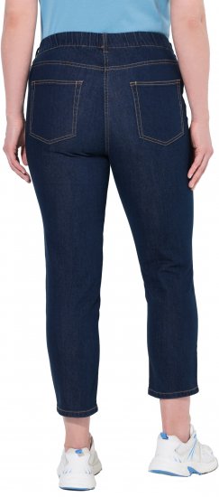 Ulla Popken Cropped Jeggings Denim Blue - Naisten farkut ja housut isot koot - 