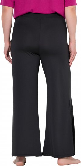 Ulla Popken Split Leg Uv Protective Pants Black - Naisten farkut ja housut isot koot - 