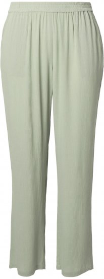 Ulla Popken Elastic Waist Crepe Pants Light Moss Green - Naisten farkut ja housut isot koot - 