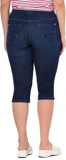 Ulla Popken Denim Elastic Waist Capres Blue - Naisten farkut ja housut isot koot - 