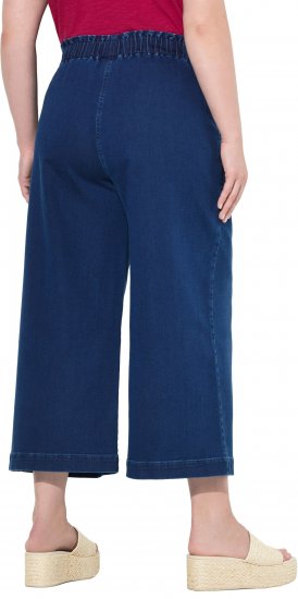 Ulla Popken Denim Culottes Denim Blue - Naisten farkut ja housut isot koot - 