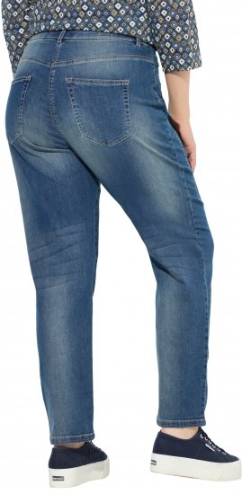 Ulla Popken Decorative Seam Stretch Fit Boyfriend Jeans Blue - Naisten farkut ja housut isot koot - 