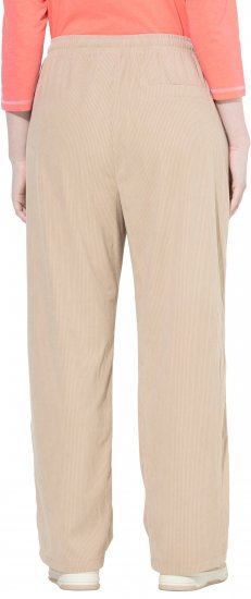Ulla Popken Corduroy Elastic Waist Pants Brown - Naisten farkut ja housut isot koot - 