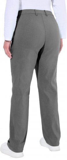 Ulla Popken Thermal Stretch Fit Mony Pants Graphite Grey - Naisten farkut ja housut isot koot - 