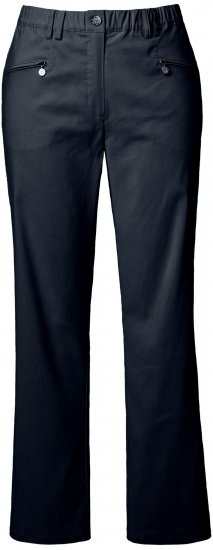 Ulla Popken Thermal Stretch Fit Mony Pants Navy Blue - Naisten farkut ja housut isot koot - 
