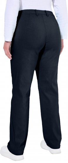 Ulla Popken Thermal Stretch Fit Mony Pants Navy Blue - Naisten farkut ja housut isot koot - 