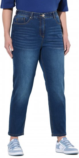 Ulla Popken Stretch Fit Mom Jeans Blue Denim - Naisten farkut ja housut isot koot - 