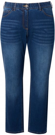 Ulla Popken Stretch Fit Boyfriend Jeans Blue - Naisten farkut ja housut isot koot - 