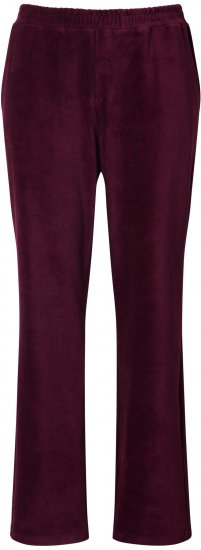 Ulla Popken Corduroy Elastic Waist Pants Brown - Naisten farkut ja housut isot koot - 