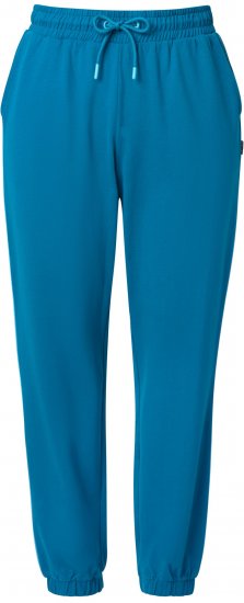 Ulla Popken Contrast Piping Joggers Blue - Naisten farkut ja housut isot koot - 