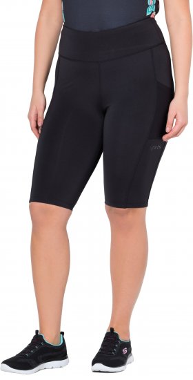 Ulla Popken Quick Drying Performance Shorts Black - Naisten farkut ja housut isot koot - 