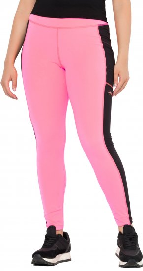 Ulla Popken Quick Drying Sports Leggings Pink - Naisten farkut ja housut isot koot - 