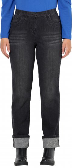 Ulla Popken Rhinestone Studded Jeans Grey - Naisten farkut ja housut isot koot - 