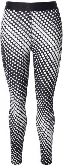 Ulla Popken Polka Dot Performance Leggings Black - Naisten farkut ja housut isot koot - 