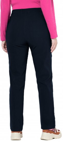 Ulla Popken Bengaline Elastic Waist Pants Navy - Naisten farkut ja housut isot koot - 