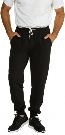 JP1880 Sweatpants Modern Fit Lightweight Black - MIESTEN VAATTEET MT-6XLT - Pitkien miesten vaatteet