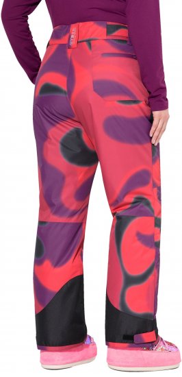 Ulla Popken Hyprar Ski Pants Waterproof Velcro Closure Shaped Knees Berry Pink - Farkut & Housut Isoissa Koissa – Plus Size - 