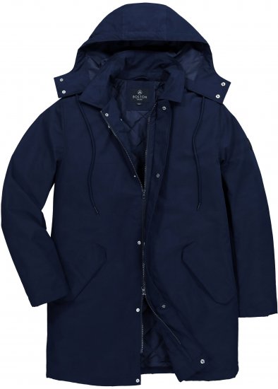 Boston Park 844403 Parka with Hood Navy - Takit - Miesten Takit, isot koot – 2XL – 12XL