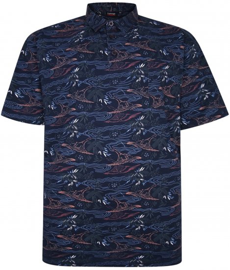 Espionage P177 All Over Print Polo Navy - Pikeepaidat - Miesten isot pikeepaidat