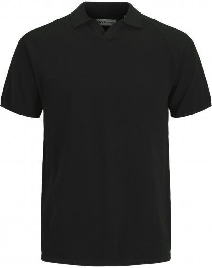 Jack & Jones Hill Pikeepaita Lyhythihainen Musta - Pikeepaidat - Miesten isot pikeepaidat