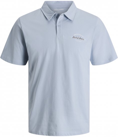 Jack & Jones Brandon Short Sleeve Polo Blue - Pikeepaidat - Miesten isot pikeepaidat
