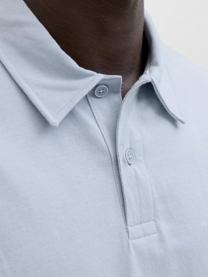Jack & Jones Brandon Short Sleeve Polo Blue - Pikeepaidat - Miesten isot pikeepaidat