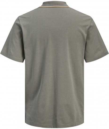 Jack & Jones Blaze Short Sleeve Polo Grey - Pikeepaidat - Miesten isot pikeepaidat