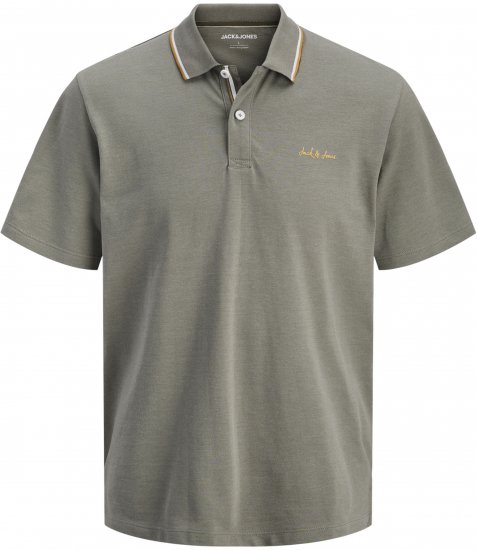 Jack & Jones Blaze Short Sleeve Polo Grey - Pikeepaidat - Miesten isot pikeepaidat
