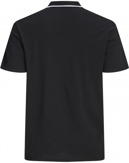 Jack & Jones Blaze Short Sleeve Polo Black - Pikeepaidat - Miesten isot pikeepaidat