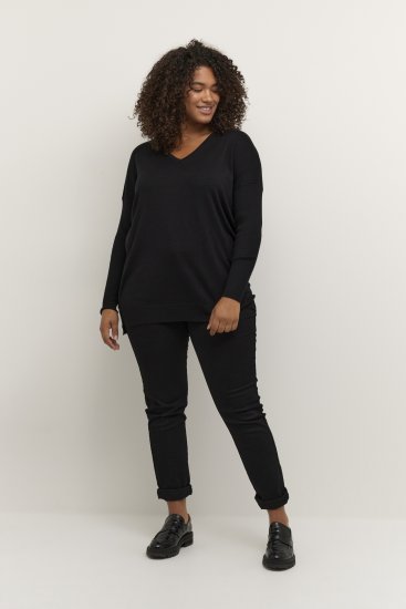 Kaffe Curve Machi Knit Neule Musta - Hupparit ja collegepaidat - 