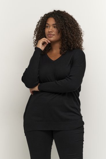 Kaffe Curve Machi Knit Neule Musta - Hupparit ja collegepaidat - 