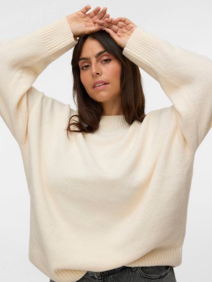 Vero Moda Boom Long Sleeve Pullover Birch - Neulepaidat - 
