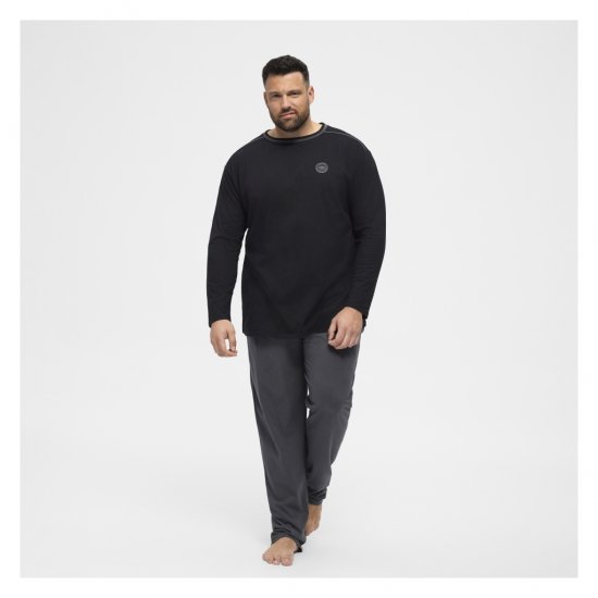 North Latitude Pyjama Pants Dark Grey Charcole - Pyjama/Loungewear - Miesten Pyjamat Isot Koot