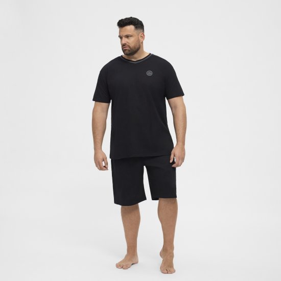 North Latitude Pyjama Shorts Black - Pyjama/Loungewear - Miesten Pyjamat Isot Koot