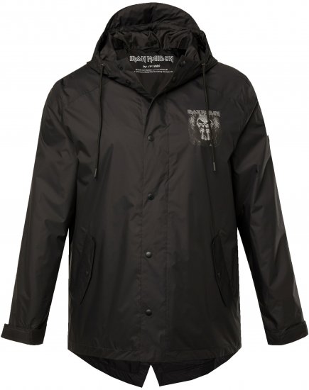 JP1880 Iron Maiden Rain Jacket Black - Urheiluvaatteet & ulkoilu - Miesten urheiluvaatteet isot koot