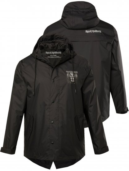 JP1880 Iron Maiden Rain Jacket Black - Urheiluvaatteet & ulkoilu - Miesten urheiluvaatteet isot koot