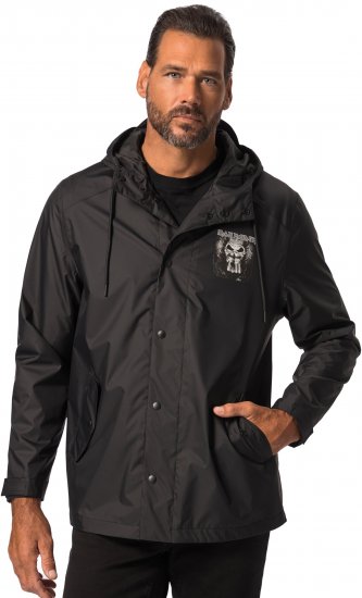 JP1880 Iron Maiden Rain Jacket Black - Urheiluvaatteet & ulkoilu - Miesten urheiluvaatteet isot koot