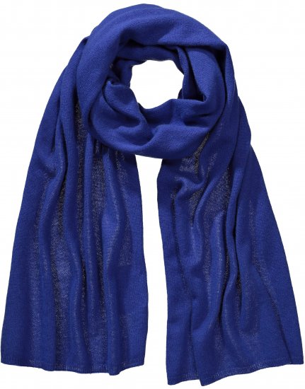 Ulla Popken Virgin Wool Cashmere Mix Scarf Deep Aqua - Naisten asusteet isot koot - 