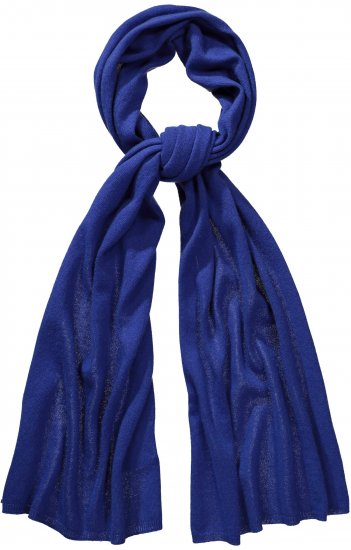 Ulla Popken Virgin Wool Cashmere Mix Scarf Deep Aqua - Naisten asusteet isot koot - 