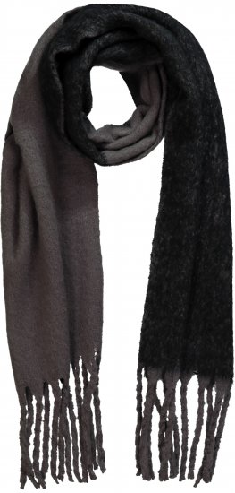 Ulla Popken Fringed Edge Boucle Scarf Green - Naisten asusteet isot koot - 