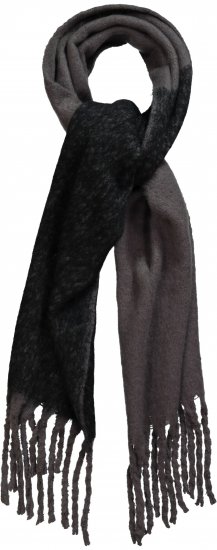 Ulla Popken Fringed Edge Boucle Scarf Green - Naisten asusteet isot koot - 