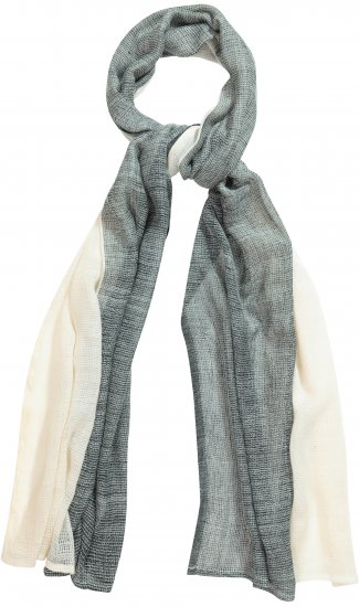 Ulla Popken Two Tone Scarf Grey - Asusteet - 