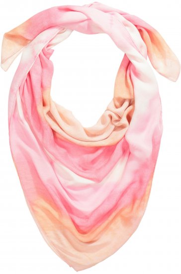 Ulla Popken Square Tie Dye Scarf Light Pink - Asusteet - 