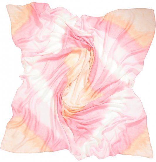 Ulla Popken Square Tie Dye Scarf Light Pink - Asusteet - 