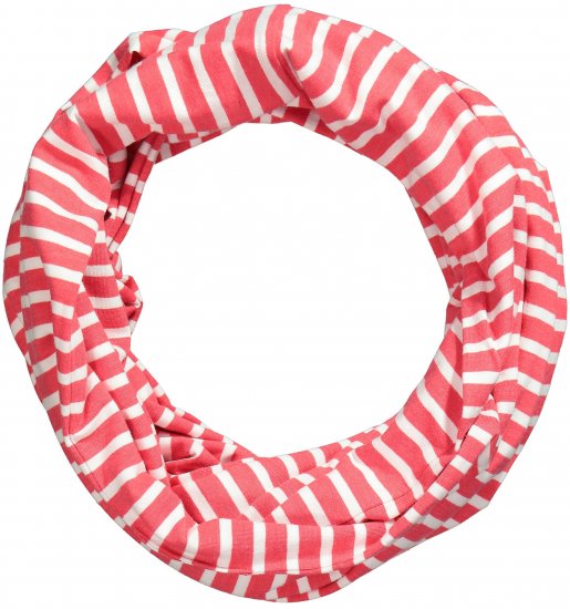 Ulla Popken Striped Infinity Scarf Light Pink - Naisten asusteet isot koot - 