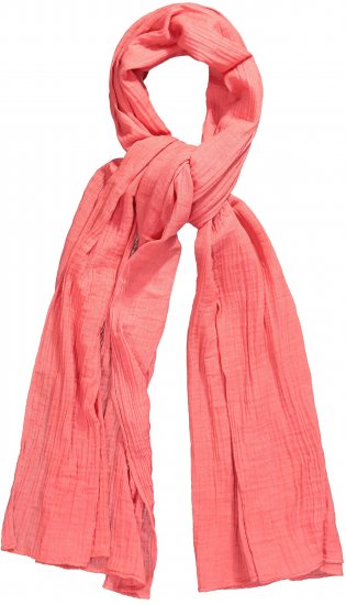 Ulla Popken Muslin Scarf Dark Coral - Naisten asusteet isot koot - 