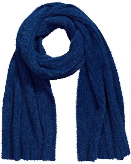 Ulla Popken Ribbed Knit Scarf Navy - Asusteet - 