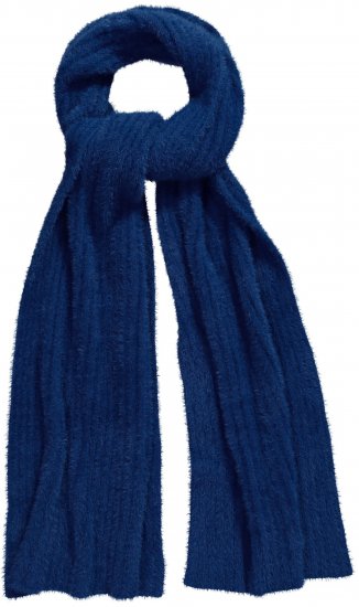 Ulla Popken Ribbed Knit Scarf Navy - Asusteet - 