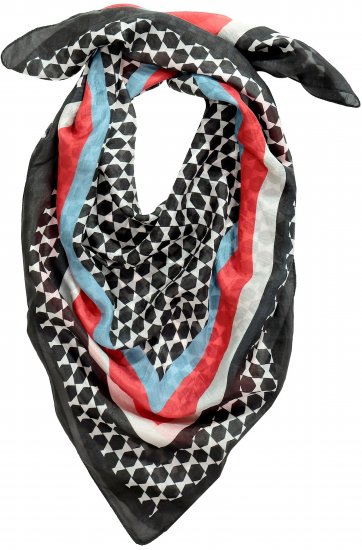 Ulla Popken Silk Scarf Black - Asusteet - 