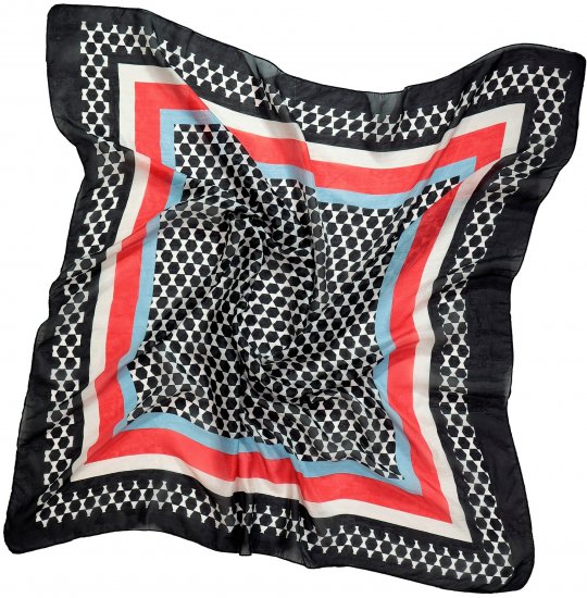 Ulla Popken Silk Scarf Black - Asusteet - 